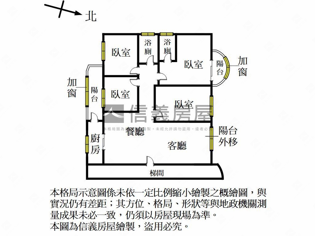 馬偕旁帝國新象美美大四房房屋室內格局與周邊環境