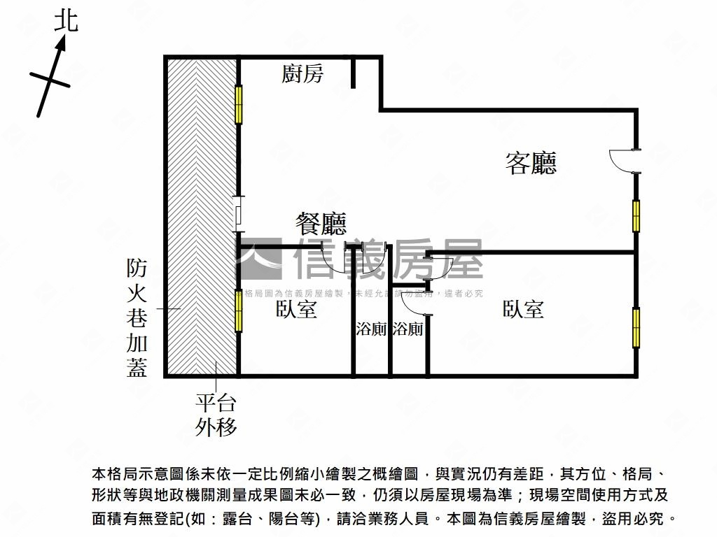 永康兩房房屋室內格局與周邊環境