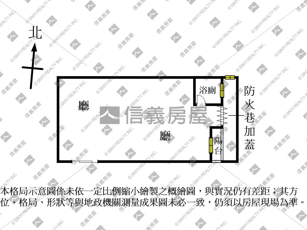 品洲華廈。便利一樓房屋室內格局與周邊環境