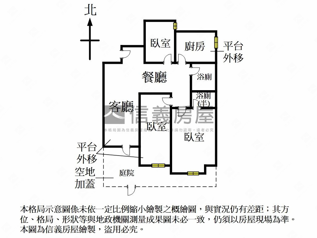 大安金華龍門庭院房屋室內格局與周邊環境