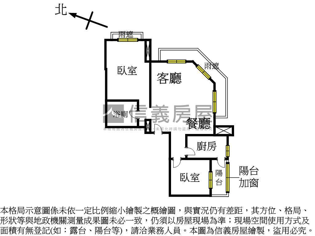 合康東極稀有大採光兩房房屋室內格局與周邊環境