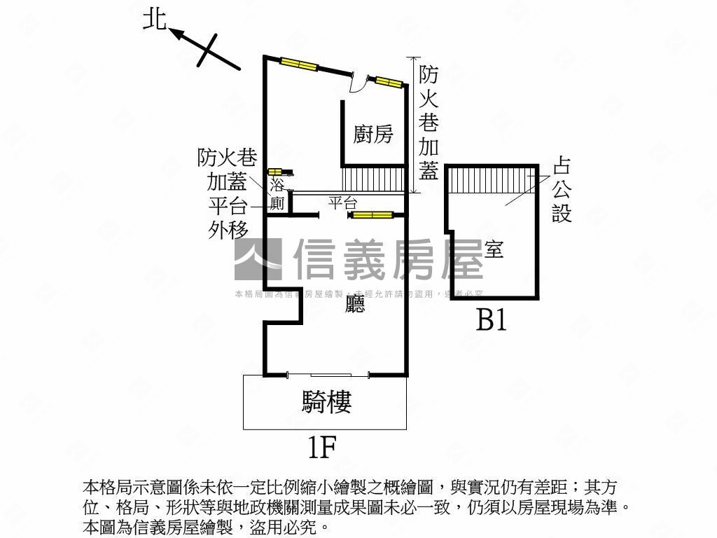 車站發財金店面房屋室內格局與周邊環境
