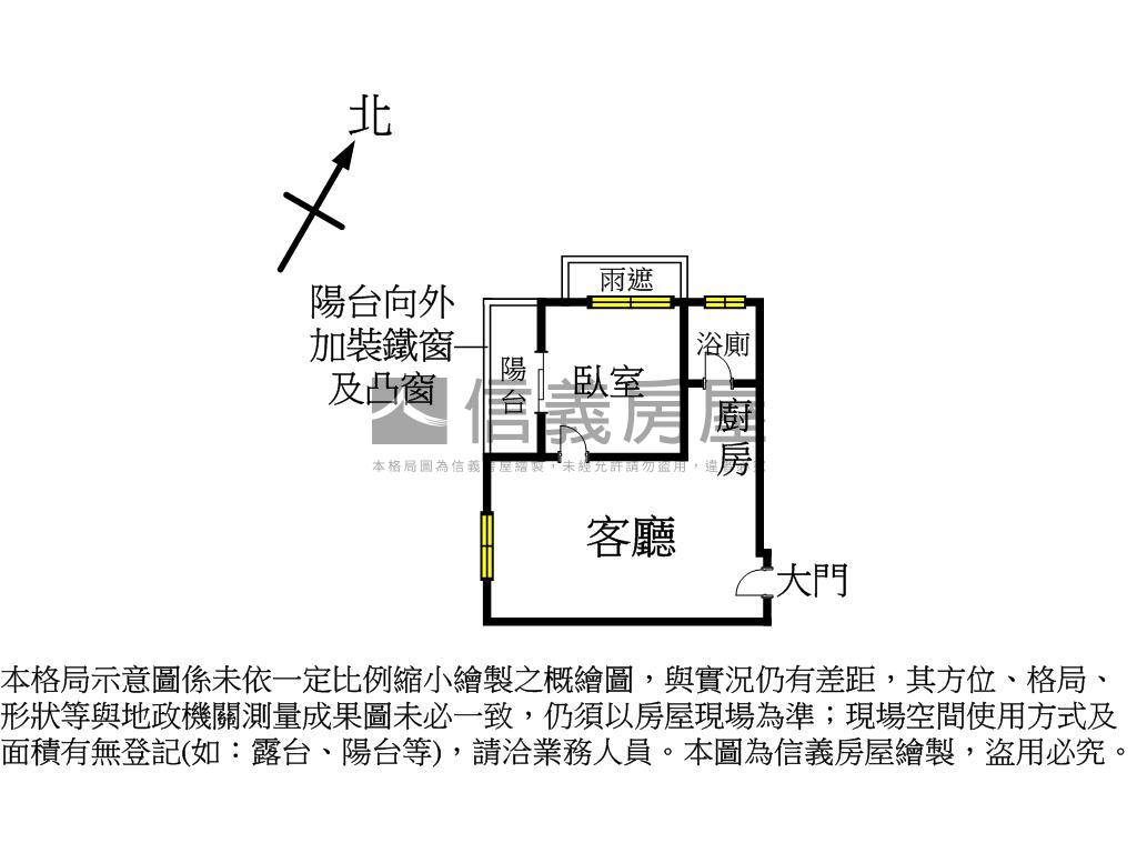 金之邸裝潢一房３Ｆ美屋房屋室內格局與周邊環境