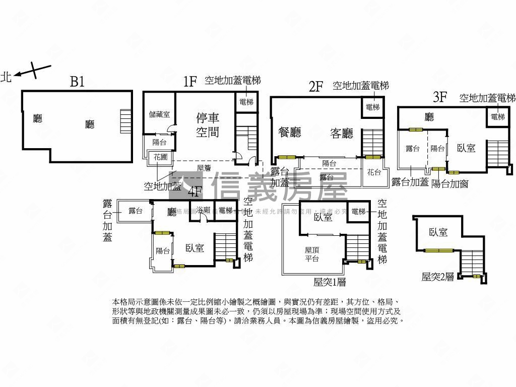 美麗山林透天第一排房屋室內格局與周邊環境