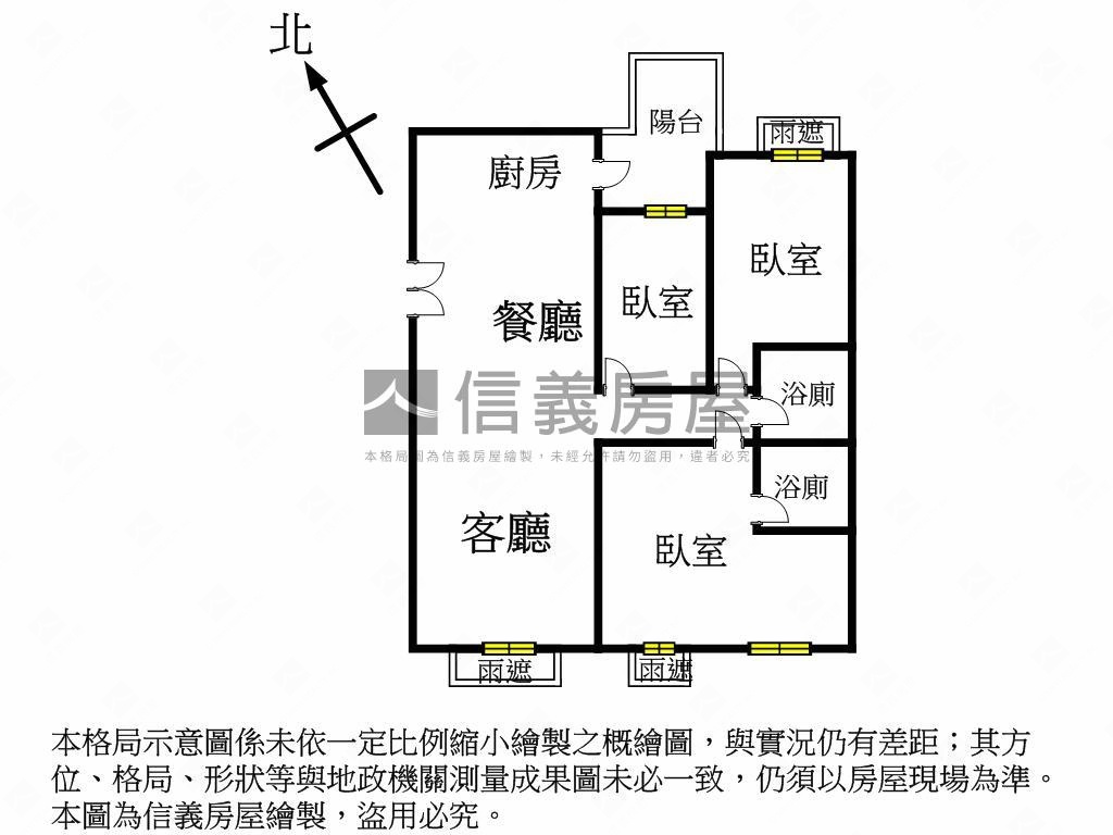 美術館高樓景觀三房雙平車房屋室內格局與周邊環境