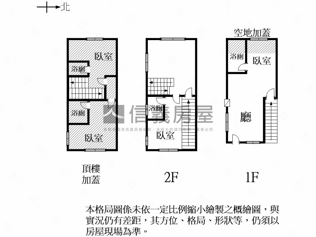 近成大滿租套房透天房屋室內格局與周邊環境