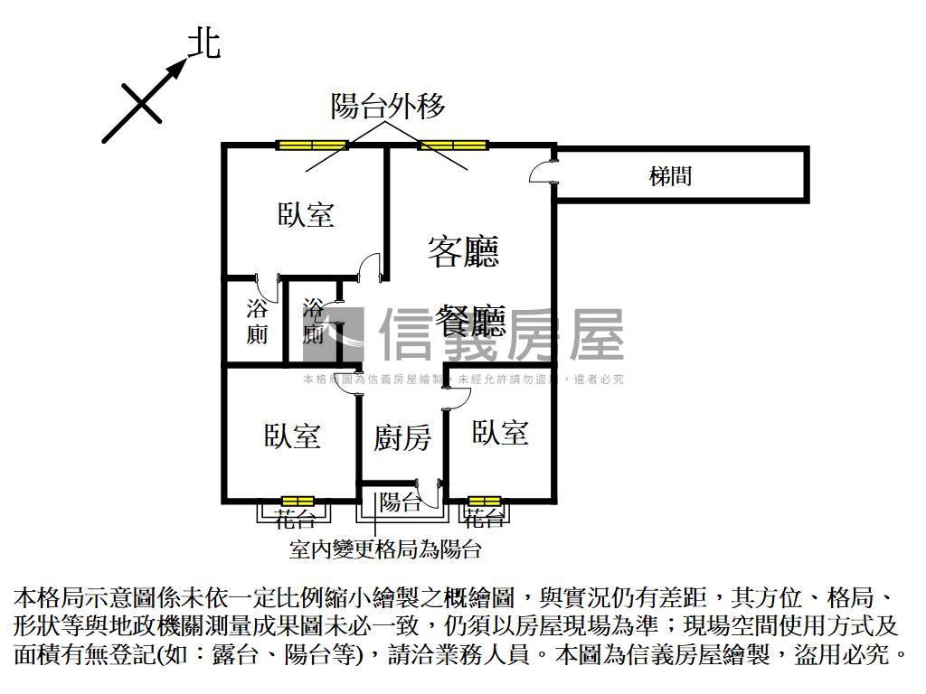 尚通珍品三房平車房屋室內格局與周邊環境