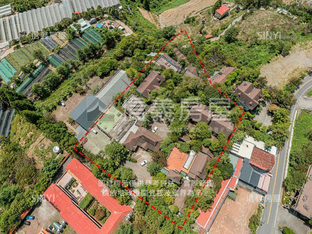 南投清境地２１８１坪民宿房屋室內格局與周邊環境
