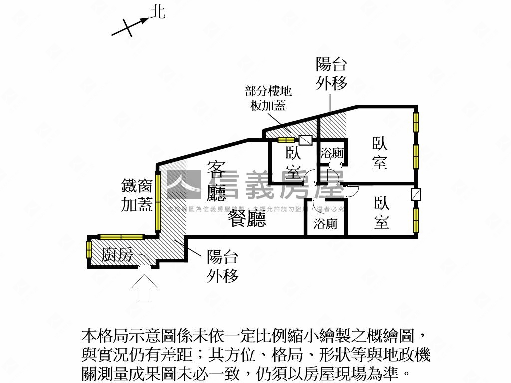 北區經典稀有三房房屋室內格局與周邊環境