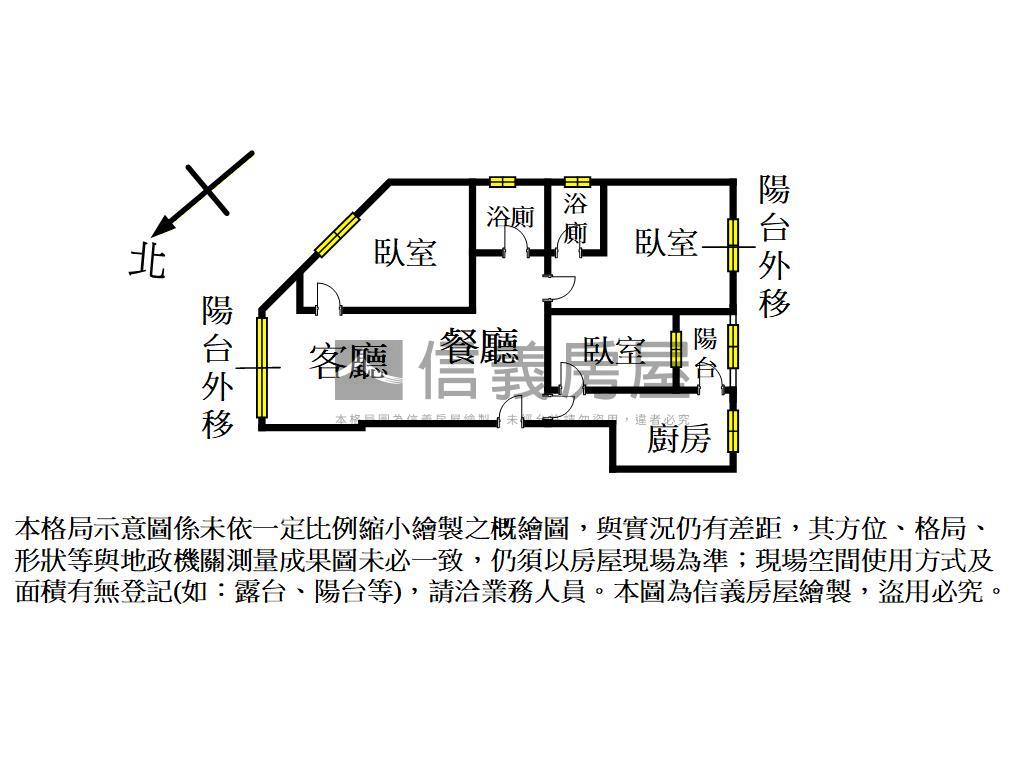大聯邦雙衛浴開窗三房車位房屋室內格局與周邊環境