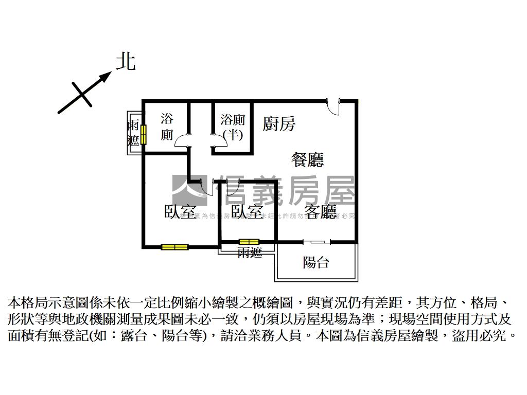 大直內科新兩房車美妝高樓房屋室內格局與周邊環境