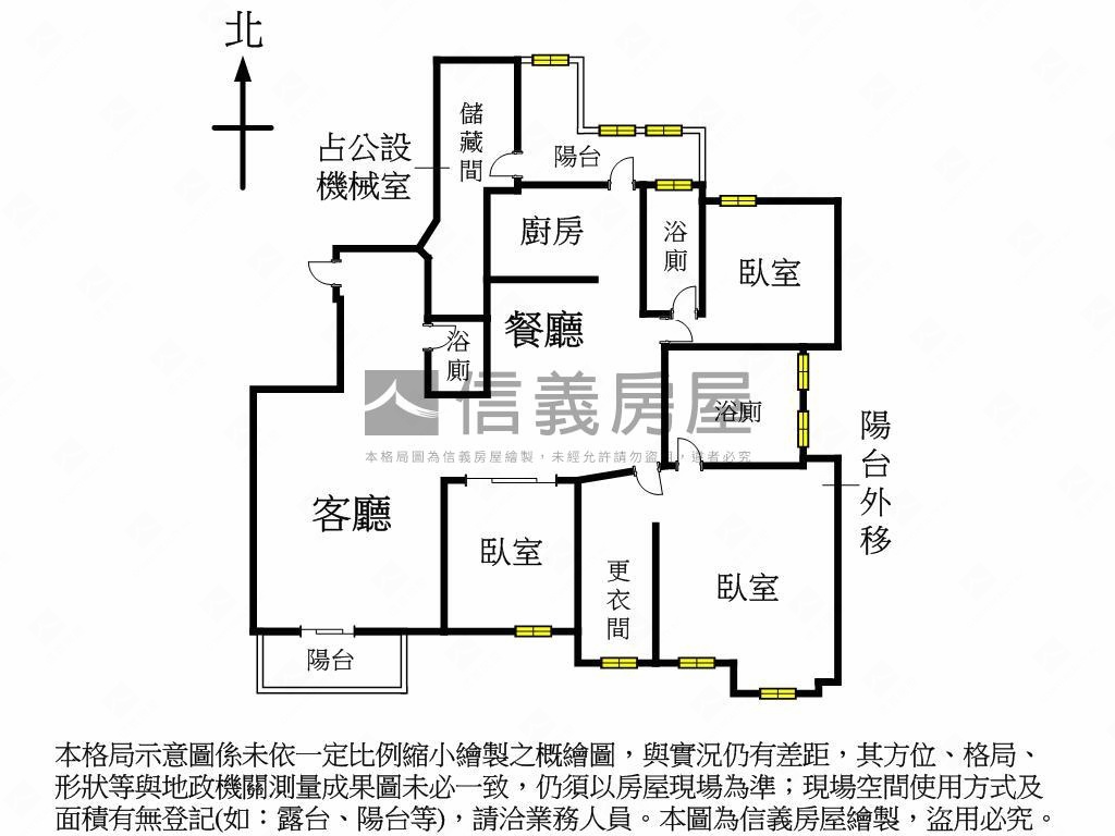 敦北喆園房屋室內格局與周邊環境