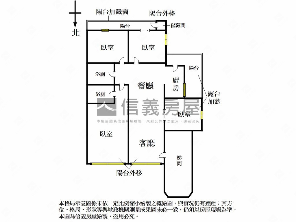 三面採光一層一戶次高樓房屋室內格局與周邊環境