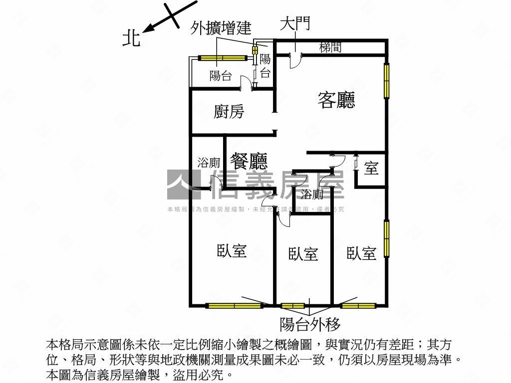 天母三越邊間二樓房屋室內格局與周邊環境
