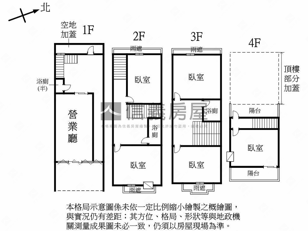 光興路臨路透天房屋室內格局與周邊環境