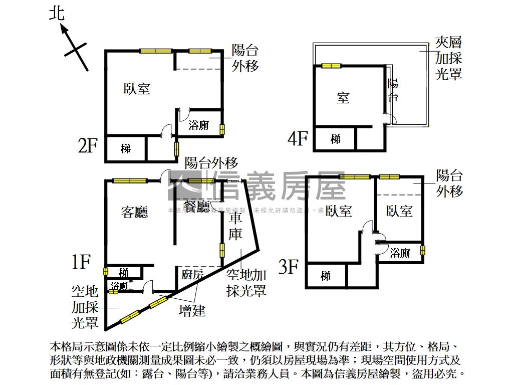 臨路透天稀有出售房屋室內格局與周邊環境