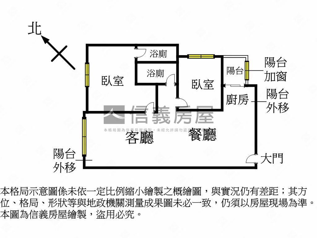 旺角電梯華廈２房房屋室內格局與周邊環境