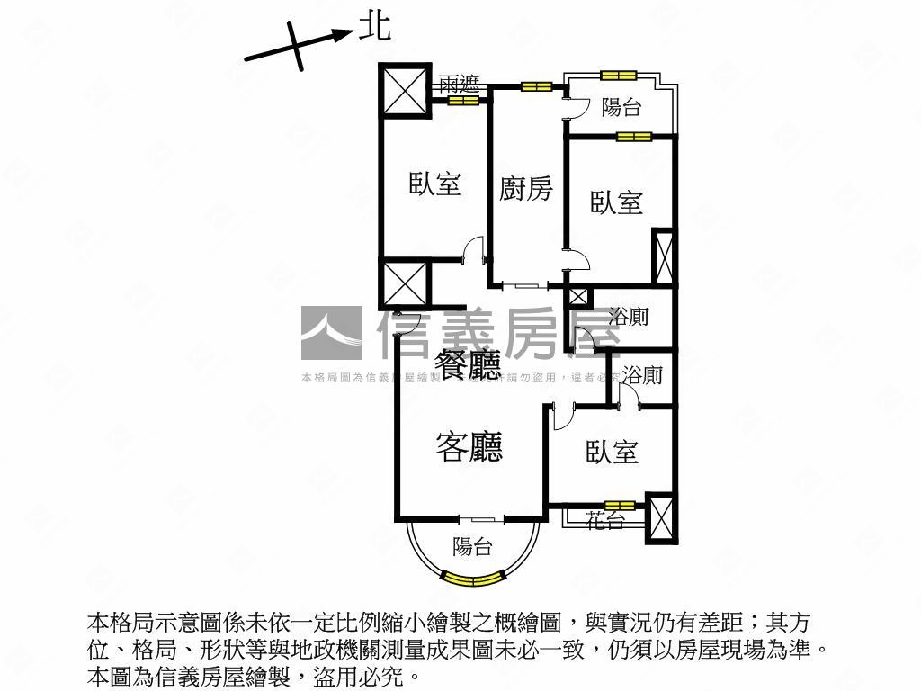 稀有釋出獅子林三房房屋室內格局與周邊環境