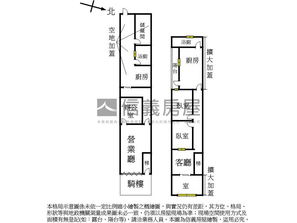 華榮市場近美崙街透天店面房屋室內格局與周邊環境