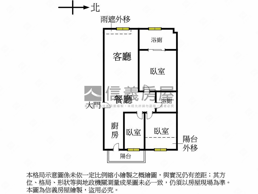 夏都３房附平面車位房屋室內格局與周邊環境