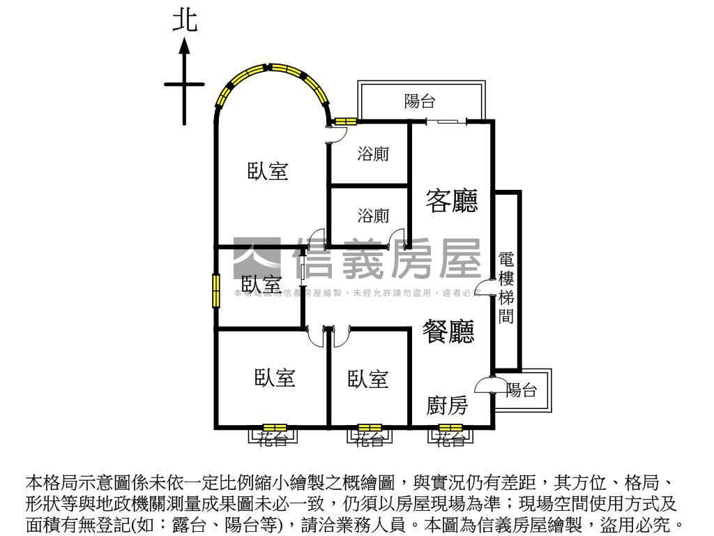 孟居主陽４０坪好大４房房屋室內格局與周邊環境