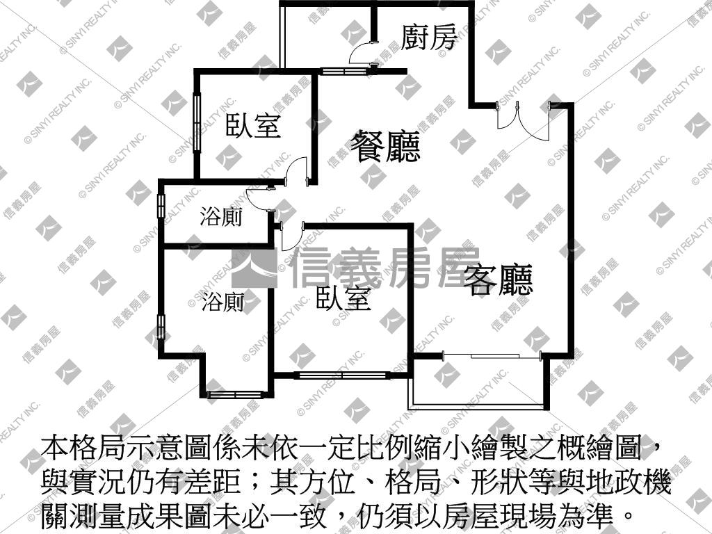 泰嘉水星光朝南公園美景宅房屋室內格局與周邊環境