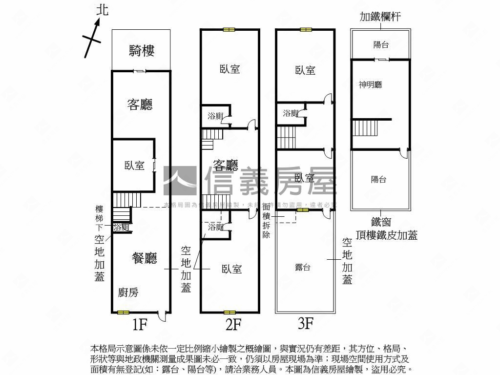 草衙道大地坪騎樓透天房屋室內格局與周邊環境