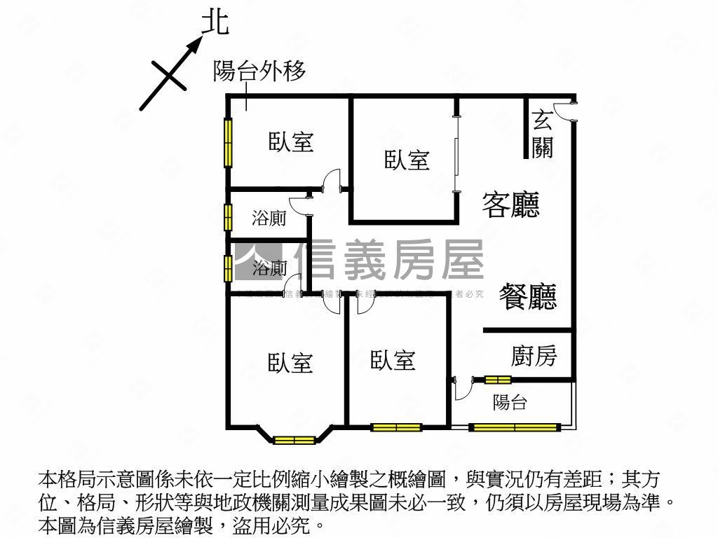 富安名門．美邸四房房屋室內格局與周邊環境
