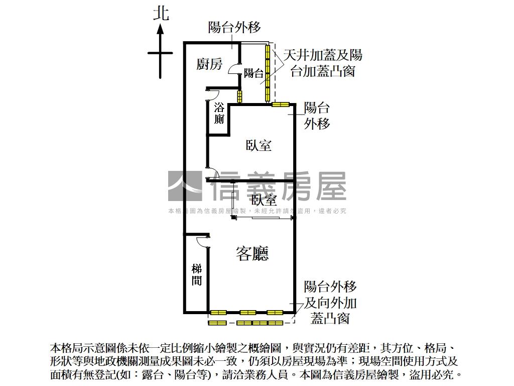 大橋頭捷運美妝二樓房屋室內格局與周邊環境
