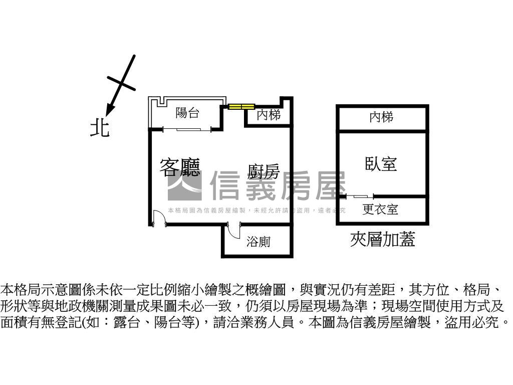 高登挑高美屋房屋室內格局與周邊環境