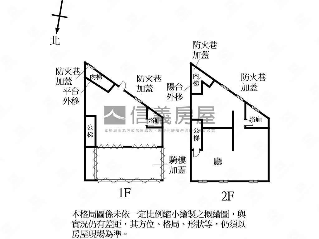 新莊中正黃金１＋２樓店面房屋室內格局與周邊環境