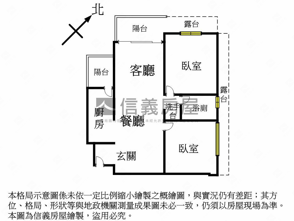 台中｜協勝詠心２房露臺戶房屋室內格局與周邊環境