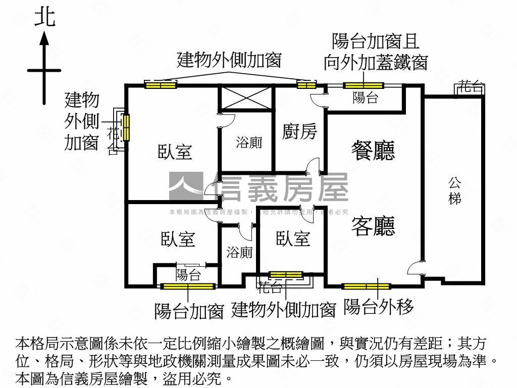 統領中正後棟美景房屋室內格局與周邊環境