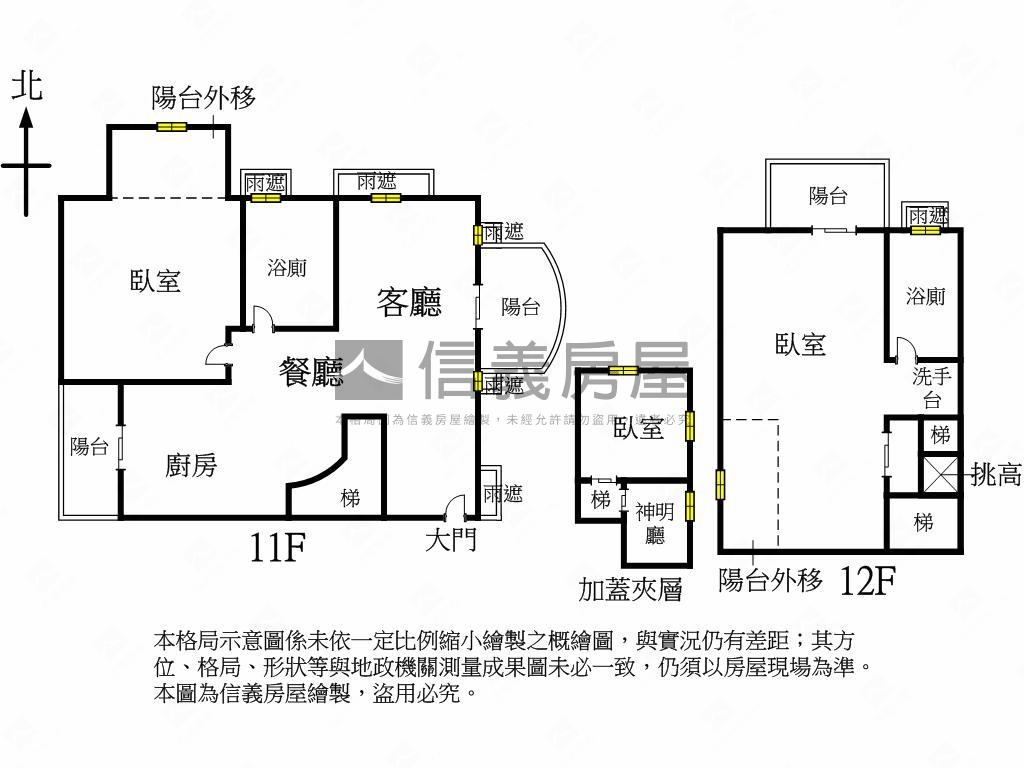 文心威秀日出東方美樓中樓房屋室內格局與周邊環境