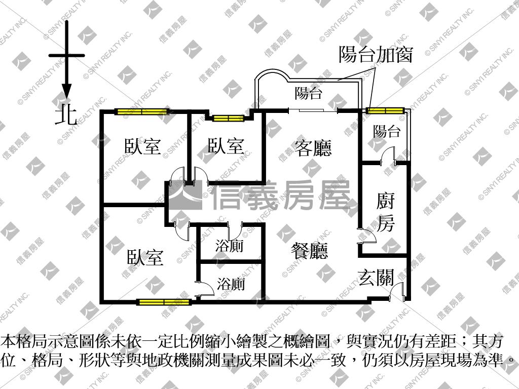 【綠意】大直美堤花園三房房屋室內格局與周邊環境