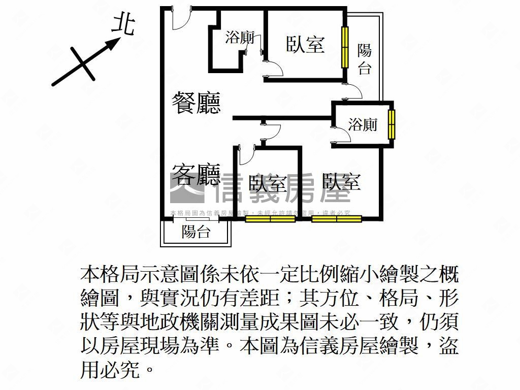 ★宜誠世界極３房車位房屋室內格局與周邊環境