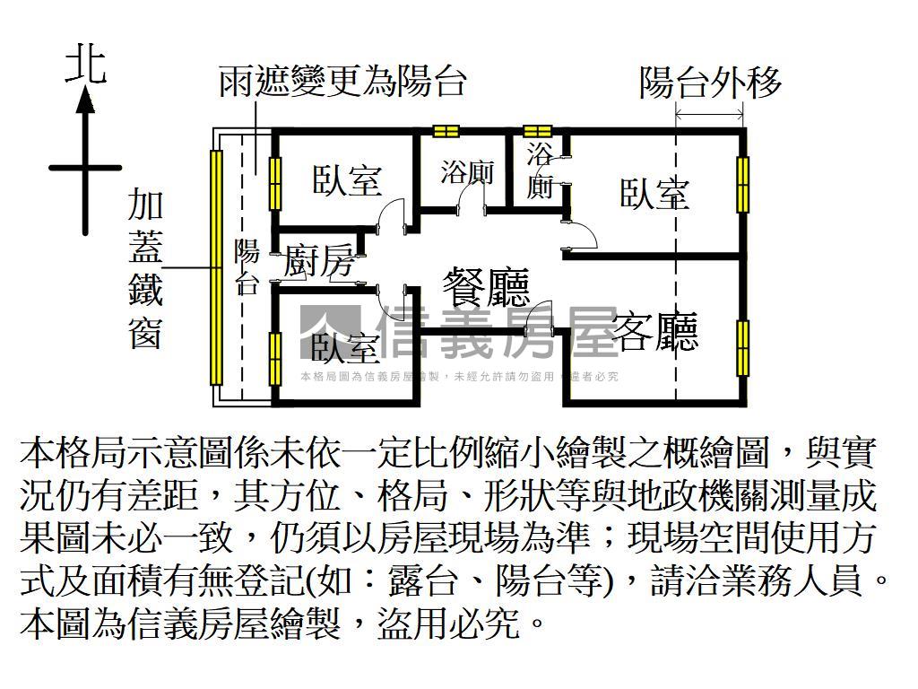 校墅華廈方正大三房房屋室內格局與周邊環境