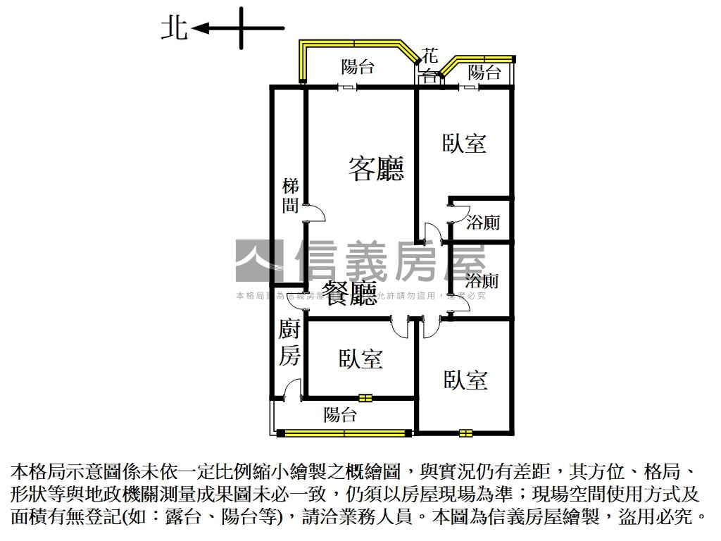 稀有中平路明亮電梯三房房屋室內格局與周邊環境