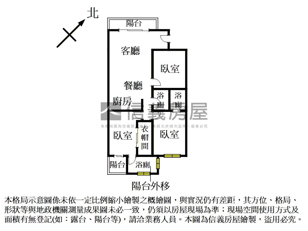 重陽新世界高樓雅致美三房房屋室內格局與周邊環境