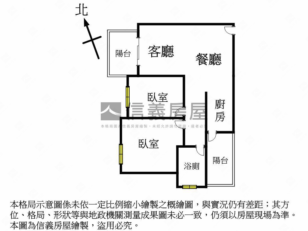 和宜上美邊間２房衛浴開窗房屋室內格局與周邊環境