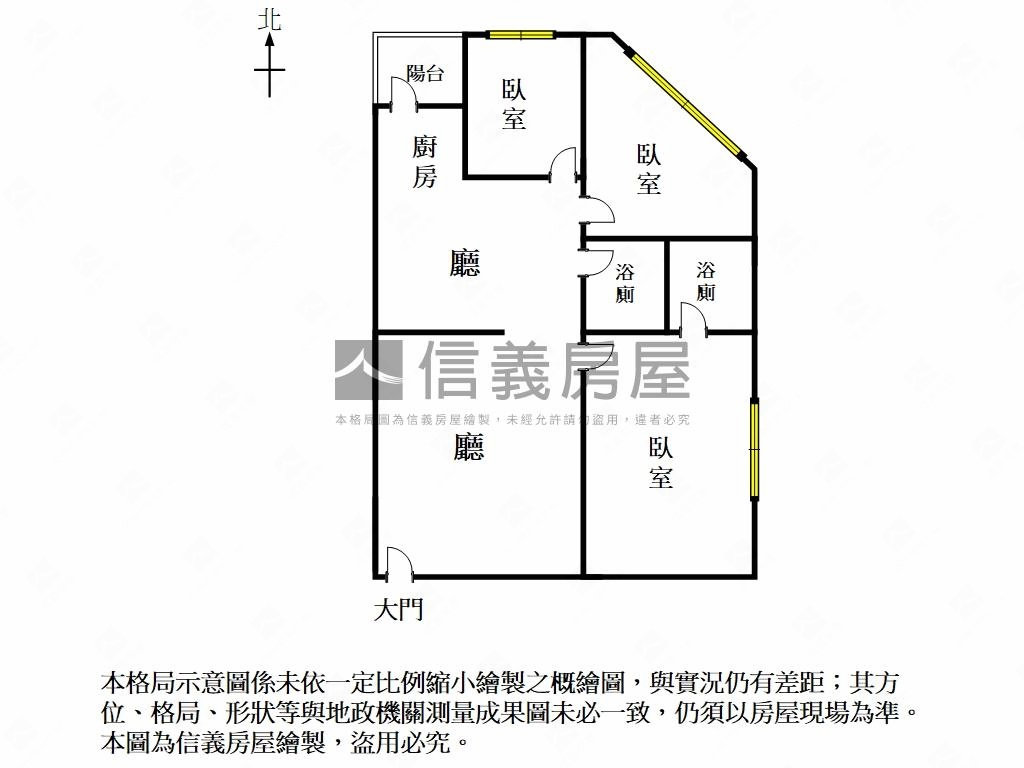 誠售！正學甲市區美三房房屋室內格局與周邊環境