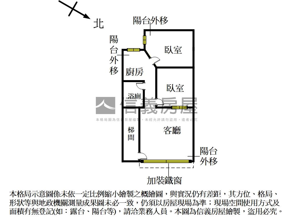 近捷運全聯美裝二樓房屋室內格局與周邊環境