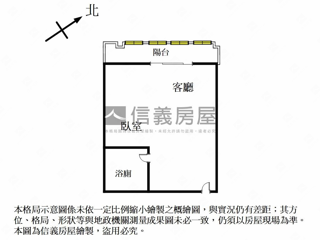 昌益小雅市區獨立陽台套房房屋室內格局與周邊環境