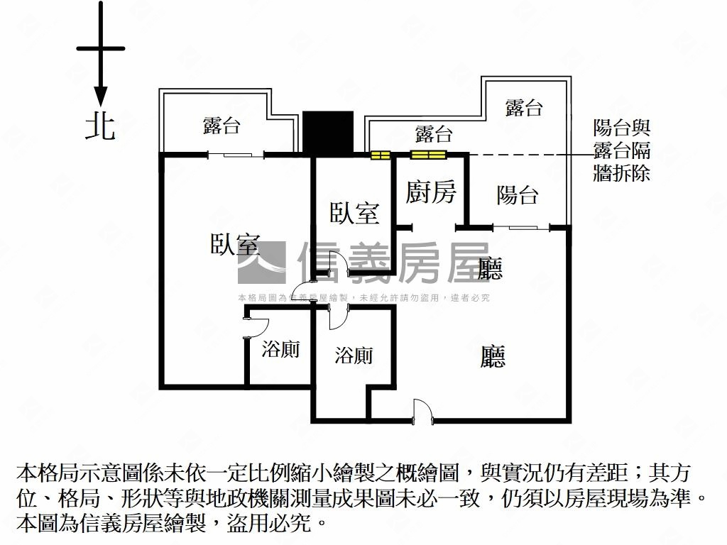 日健昇稀有露臺２房車位房屋室內格局與周邊環境