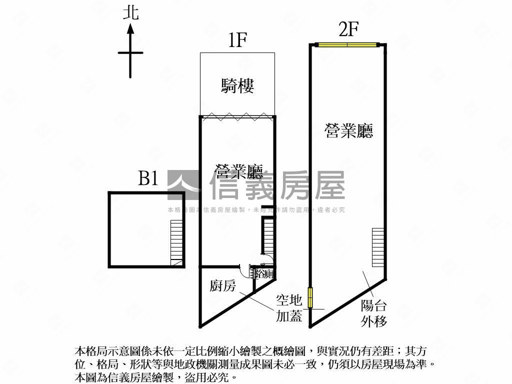 美術園道旁設計風店面房屋室內格局與周邊環境
