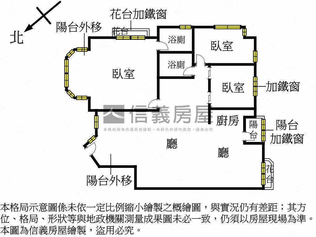 ★青海家樂福高樓３房平車房屋室內格局與周邊環境