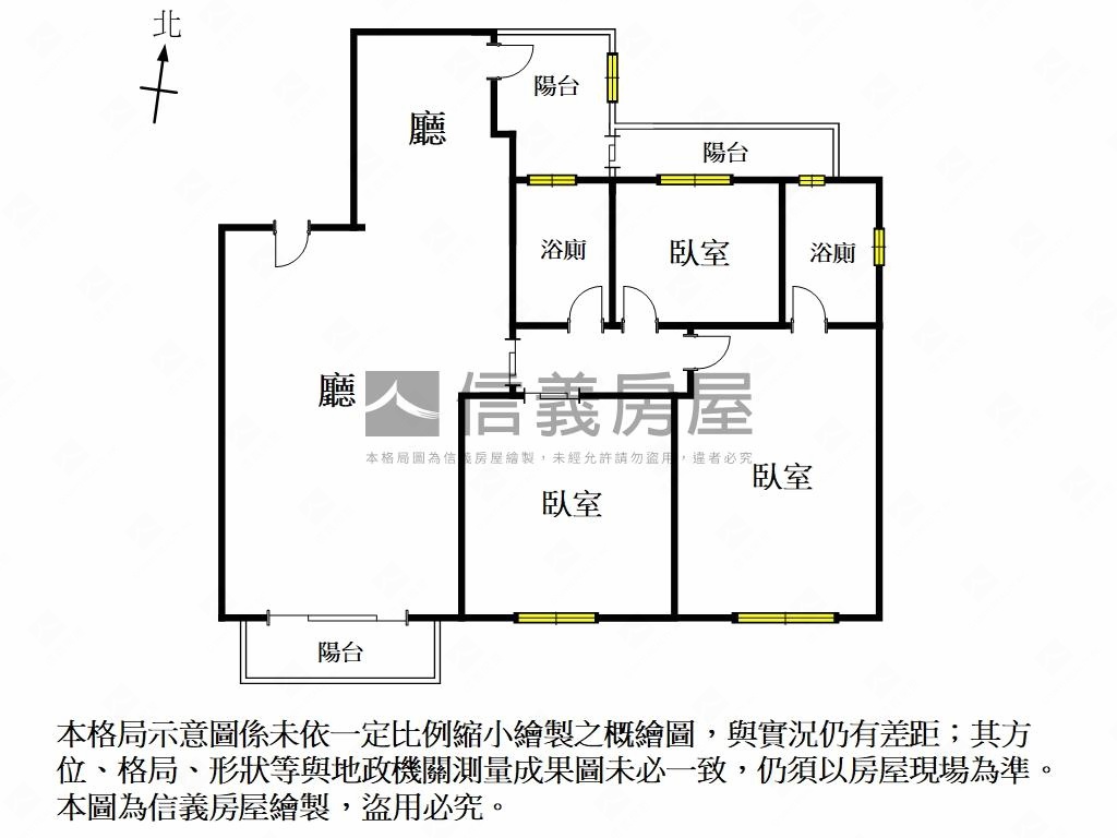 明大Ｎｅｗ三房兩廳平車房屋室內格局與周邊環境