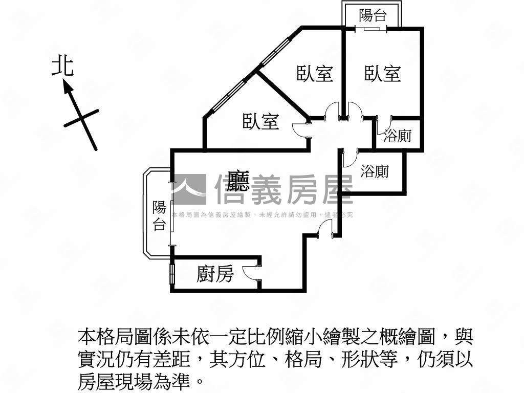 Ａ２１環北站三房車位房屋室內格局與周邊環境