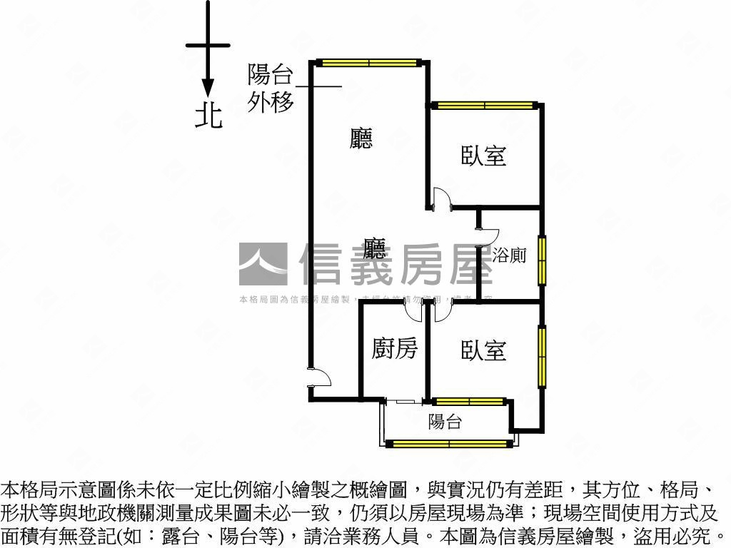 民生圓環建成低總價二房房屋室內格局與周邊環境