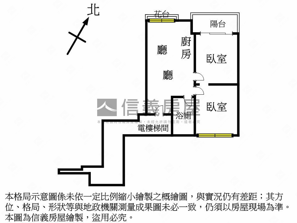 中原家樂福電梯低總兩房房屋室內格局與周邊環境